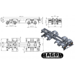 Chasis + grupos para camión 8x8 - servo