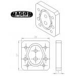 Plaque moteur pour pompe hydraulique Brushed sans réservoir