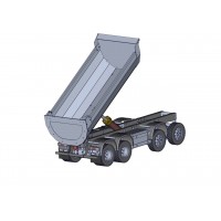 Châssis + axes + roues + hydraulique pour 8x8 Truck - servo