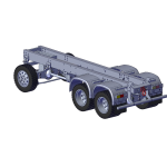 Chasis + grupos + ruedas para camión 6x6 - servo