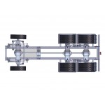 Chasis + grupos + ruedas para camión 6x6 - servo