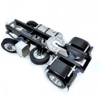 Châssis + axes + roues + accessoires pour 4x4 Truck - servo