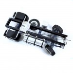 Châssis + axes + roues + accessoires pour 4x4 Truck - servo