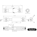 Cardan de entrada para grupo SD trasero - camión 8x8 (1)