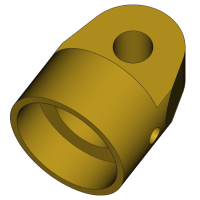 Bouchon arrière pour bidon Ø15mm - spécial bras moyen d'origine Huina 580