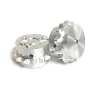 Rueda dentada 973D-aluminio (pareja)