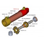 Tapón trasero para botella 15mm M3 - Posición frontal - Taladro 3mm