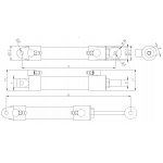 Hydraulic cylinder Ø10mm M3 - hexagon