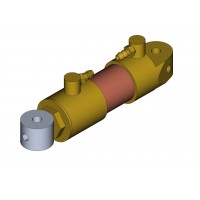 Vérin hydraulique 12 mm M3 - hexagone