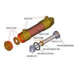 Hydraulic cylinder Ø15mm M3 - star