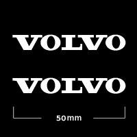 Logo Volvo (2) 50 mm Blanco