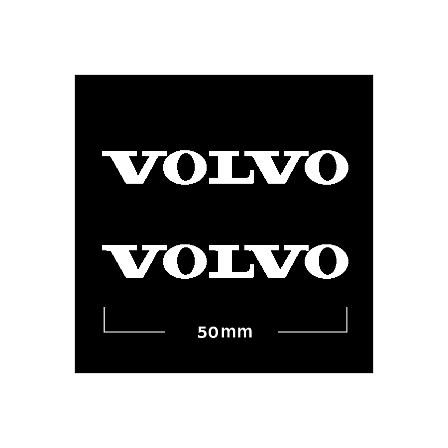 Logo Volvo (2) 50 mm Blanco