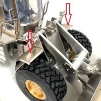 Pareja de guardabarros delanteros de metal - Cargadora de ruedas