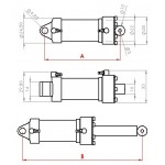 Cilindro idraulico 22mm M3