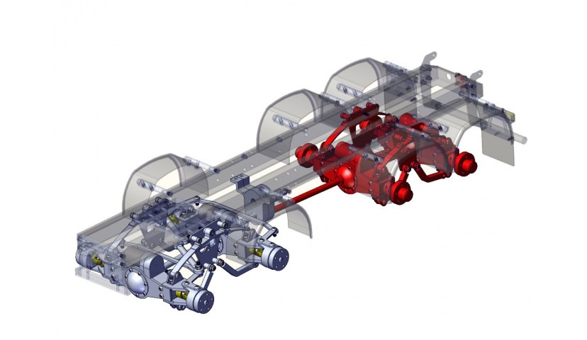 Rear double axle - 8x8 (SERVO)