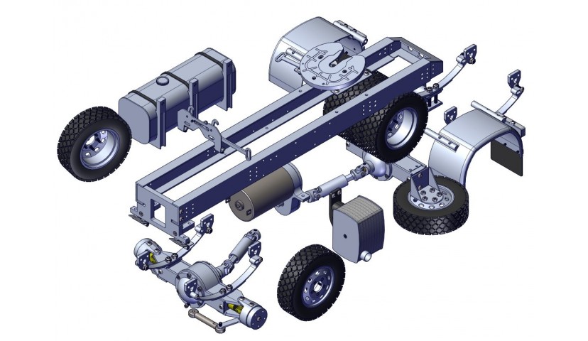 TETE DU TRACTEUR 4x4 - cardan conduit